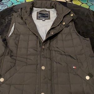 Dark navy quilted vest